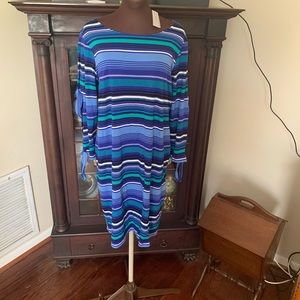 NWT blue striped dress
